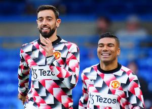 B费本赛季英超6次助攻卡塞米罗破门，为连线破门最多组合